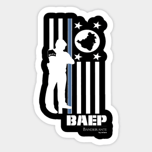 BAEP Police Bandeirante White Sticker